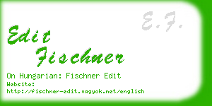 edit fischner business card